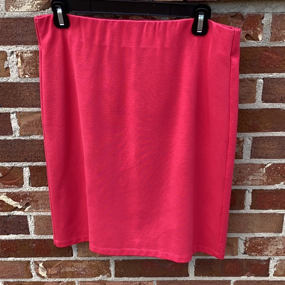 DONNA DEGNAN Coral Soft Knit Skirt Sz M